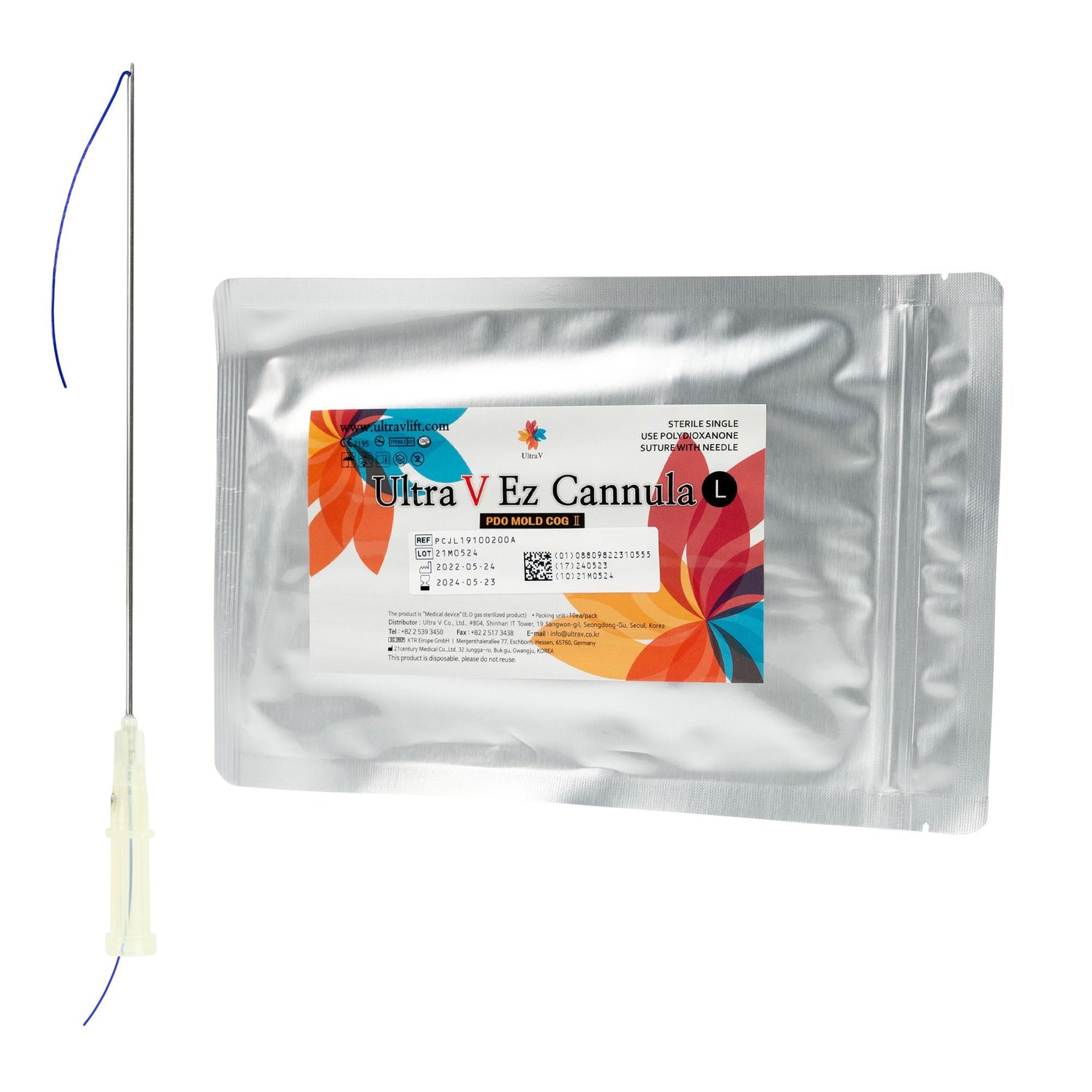 Multiline Cannula L-type 23G 60/90 mm