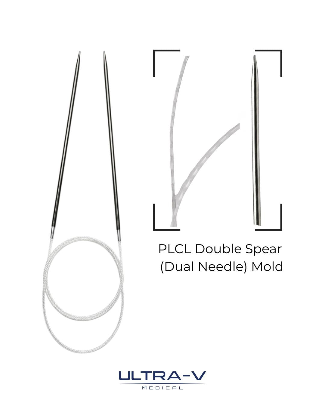 Double Spear (Dual Needle ) Mold 19G 110/340mm in VE a&