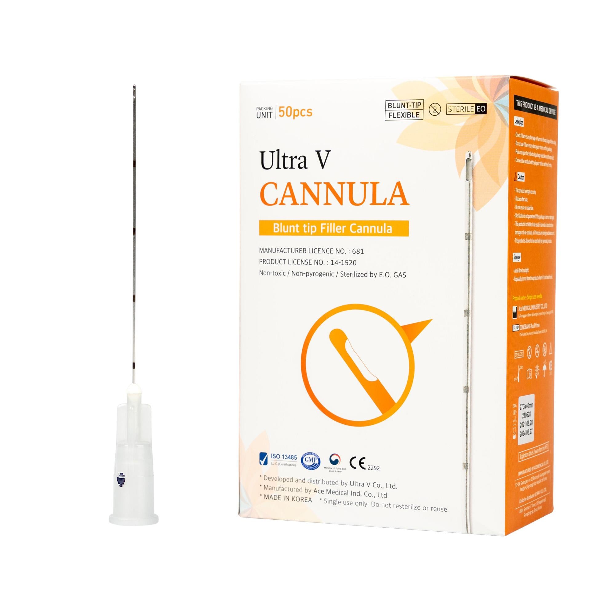 Blunt Cannula 25G50 in VE a&