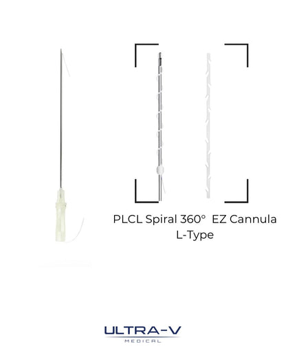 PLCL Spiral 360 Gr. EZ Cannula L type 19G 100/180 mm in VE a&