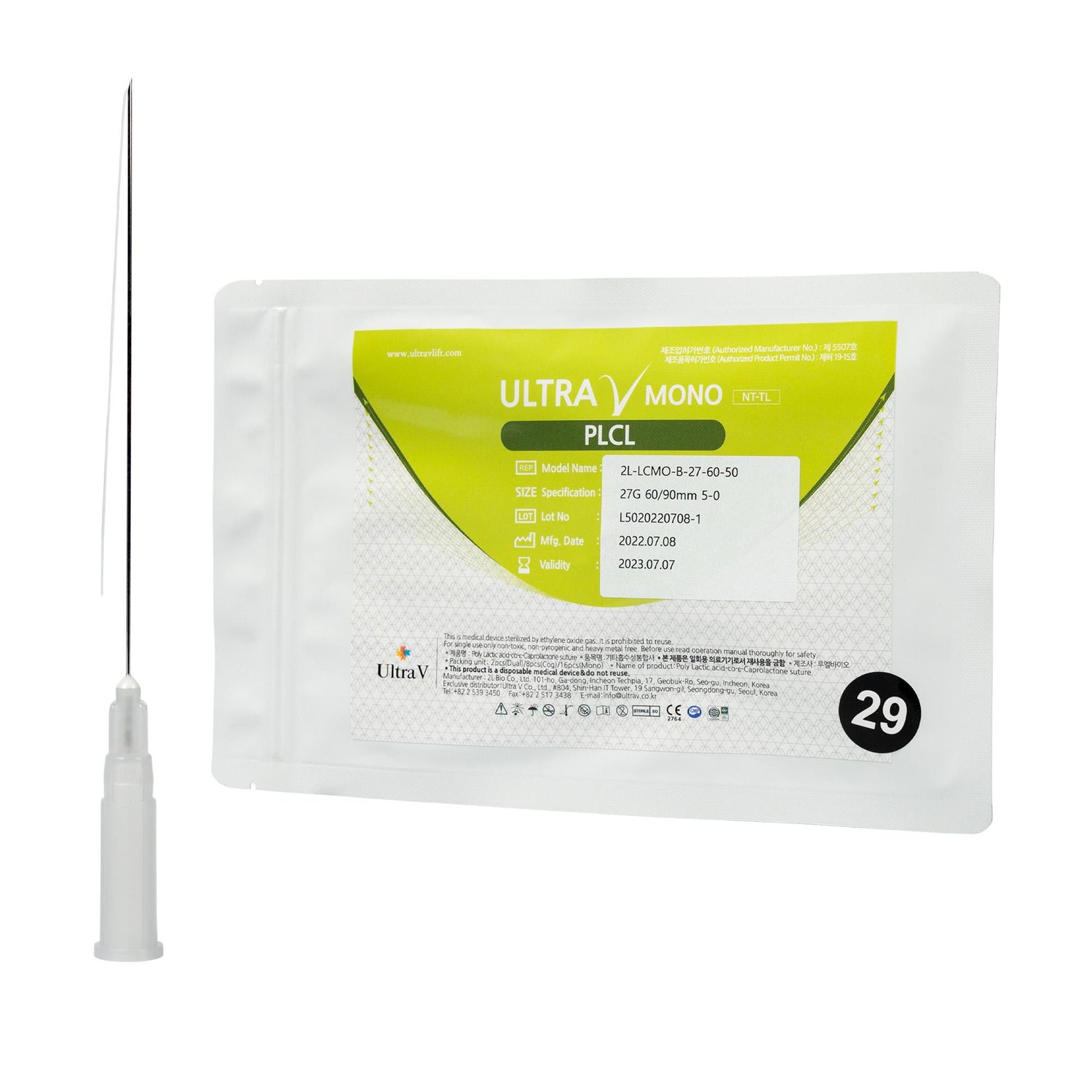 PLCL Mono 27G 60/90 mm in VE a&