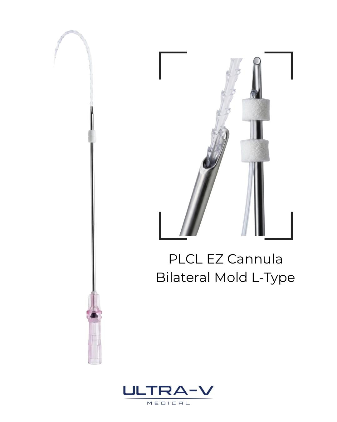 PLCL EZ Cannula Bilateral Mold L type 18G 100/180mm in VE a&