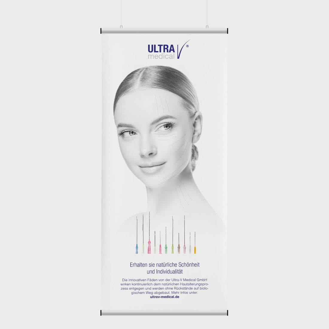 Banner - Fadenlifting ( 85 x 200 cm )